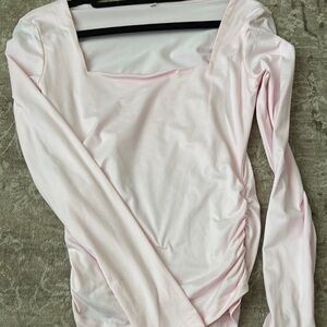 Elegant Pink Long Sleeve Top